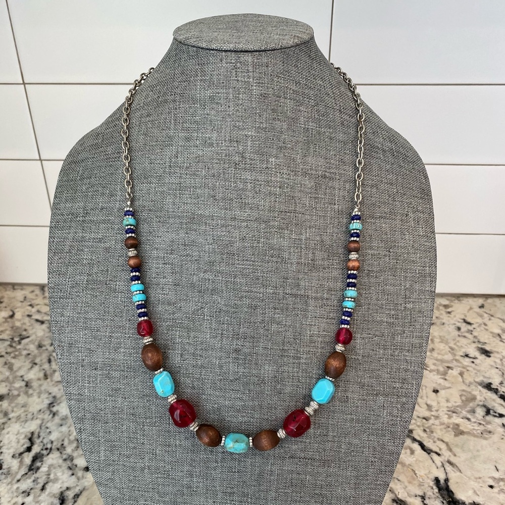 Vintage Boho Beaded Necklace